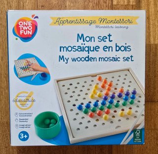Juego Montessori Mosaico Madera 3+