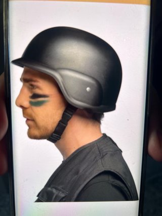 Casco de disfraz militar