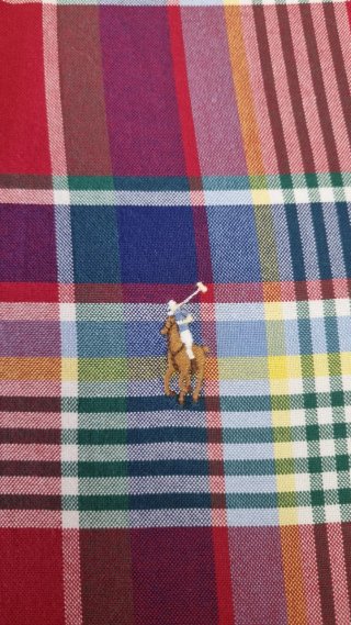 Camisa Ralph Lauren hombre S cuadro multicolor