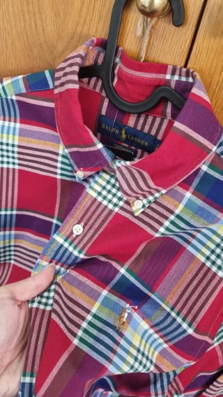 Camisa Ralph Lauren hombre S cuadro multicolor