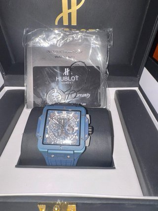 Reloj Hublot Negro/Azul