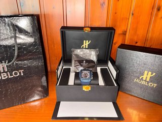 Reloj Hublot Negro/Azul