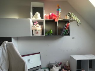 Habitación juvenil 2 camas y muebles