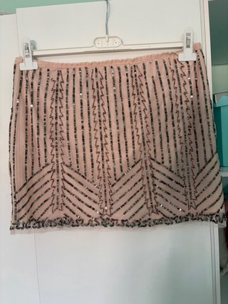 Falda Stradivarius lentejuelas