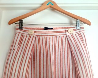 Pantalón Palazzo Rayas Rojas y Blancas