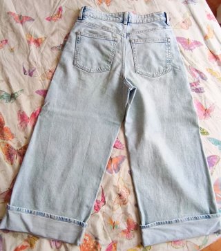 Pantalón vaquero Palazzo azul