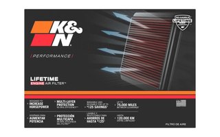 Filtro Aire Deportivo K&N 33-2877 Ford