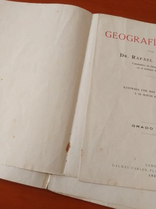 Libro Geografía Atlas Segundo Grado 1929