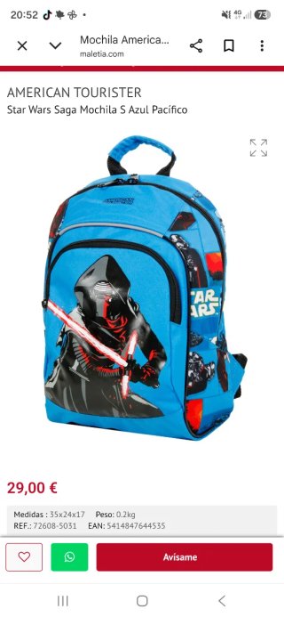 Mochila American Tourister Star Wars Azul