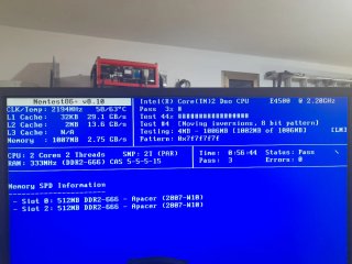 RAM DDR2 2GB (2x 512MB + 1GB)