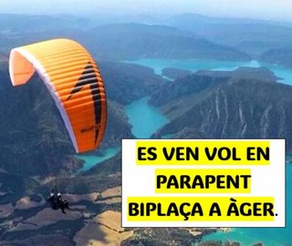 Experiencia parapente biplaza en Àger