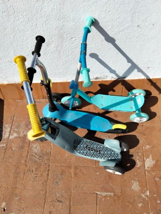 Lote 3 patinetes infantiles