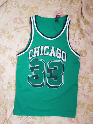 Canotta Chicago 33 Alcott Verde nba shirt vintage