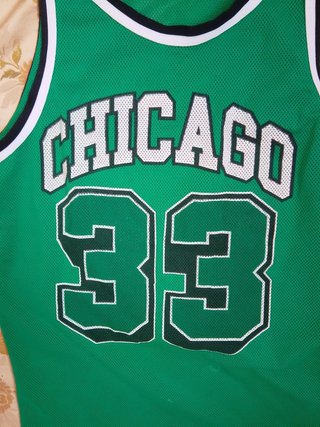 Canotta Chicago 33 Alcott Verde nba shirt vintage