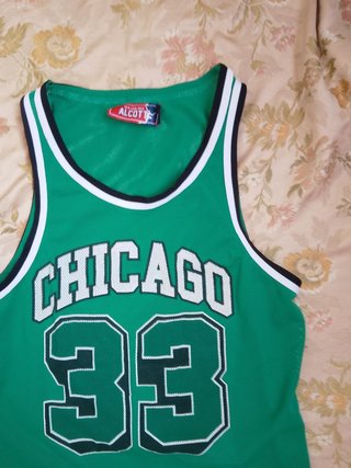 Canotta Chicago 33 Alcott Verde nba shirt vintage