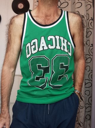 Canotta Chicago 33 Alcott Verde nba shirt vintage
