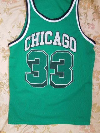 Canotta Chicago 33 Alcott Verde nba shirt vintage