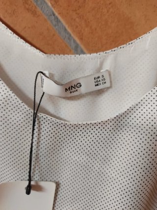 Blusa Mango tirantes lunares