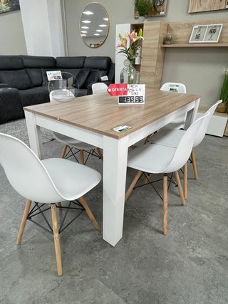 Pack de Mesa Comedor con Seis Sillas