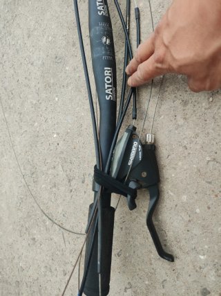 Manillar SATORI HORIZON con manetas SHIMANO