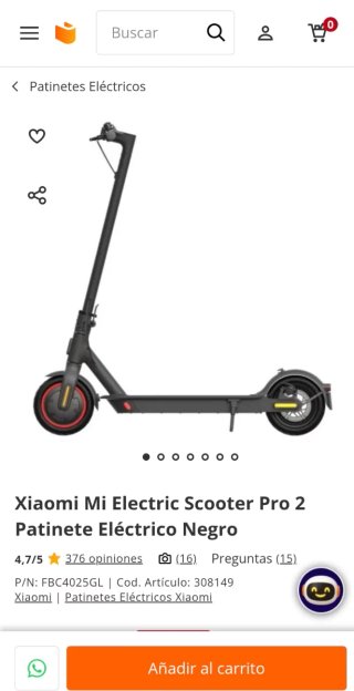 Monopatín Xiaomi Pro2 Casi Nuevo