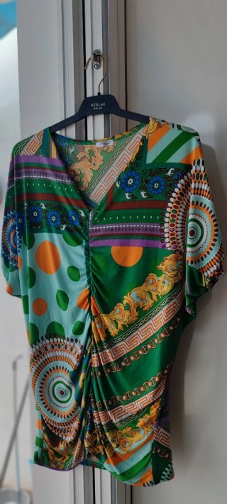 Camiseta vintage licra estampada T/ G