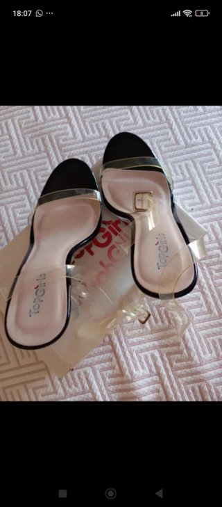 Zapatos de tacón TopGirls transparente Negro Talla