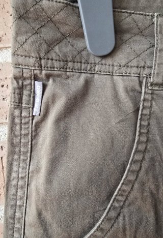 Pantalón corto Oxylane Talla 38 Caqui
