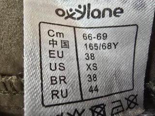 Pantalón corto Oxylane Talla 38 Caqui