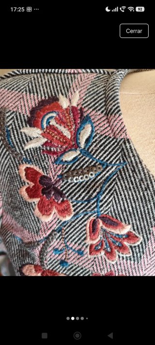 Vestido C&A cuadros rosa y gris Talla M
