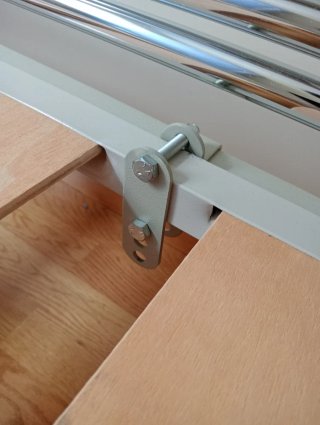 Par de barandillas abatibles para cama