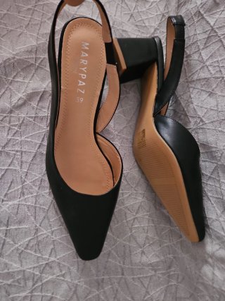 Sandalias tacón MARYPAZ negras talla 39