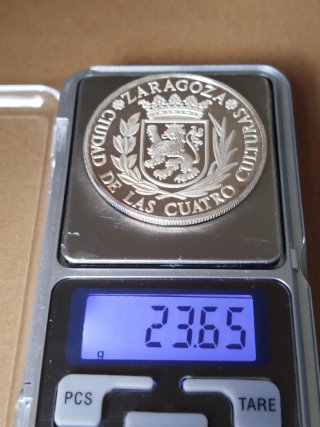 Medalla Plata Basílica del Pilar Altar España