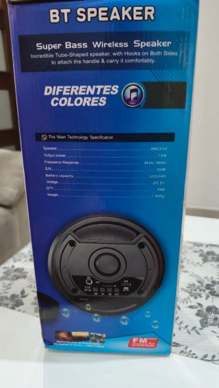 Altavoz Bluetooth ZQS-4209 Negro/Rojo