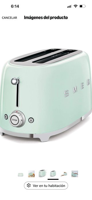 NUEVA SIN USARTostadora SMEG 4 rebanadas Estilo 50