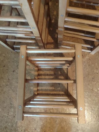 5 Botelleros madera maciza Ikea , 6 euros cada uno