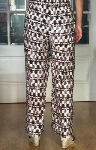Pantalón Palazzo Estampado Talla M