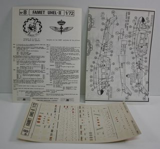 Lote Helicópteros 1/72 + Calcas FAMET
