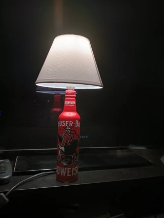 Lampada artigianale bottiglia Budweiser