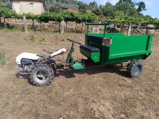 Motocultor Grillo con remolque