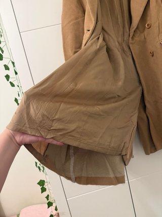 Abrigo marrón marca Dinomoda de lana y angora