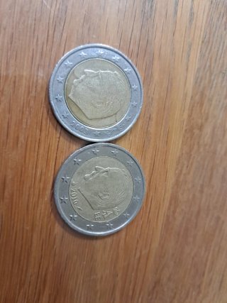 Monedas 2 Euro Bélgica 2003 y 2010
