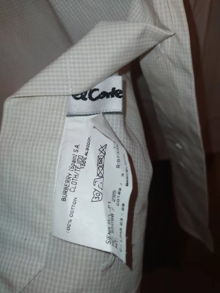 Camisa Burberry London Beige/Blanca