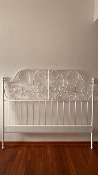 Cabecero Cama IKEA LEIRVIK Metal Blanco