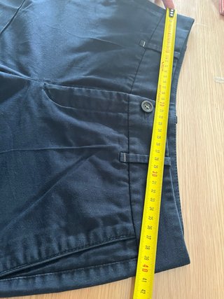 Pantalón corto azul marino elástico Zara