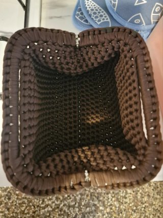 Borsa clutch marrone fatta a mano