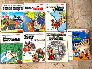 7 Libros Tapa Dura Astérix y Obelix Vintage