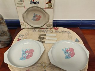 Vajilla Infantil Chicco Conejo y Ardilla