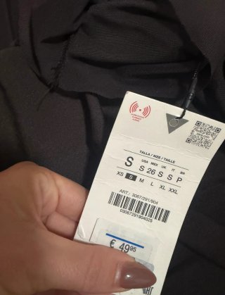 Vestido Zara gasa drapeado marrón