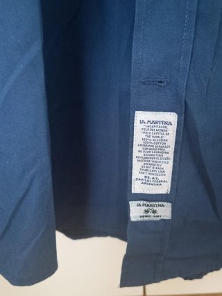 Camisa La Martina Azul Marina Original